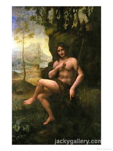 Bacchus, circa, Leonardo Da Vinci's high quality hand-painted oil painting reproduction